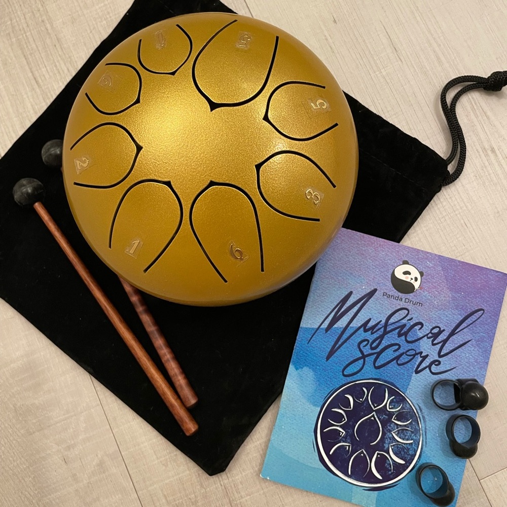 Original 8-Tone Panda Drum Set GOLD Musical Score